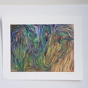 "Faces" an Original Abstract Print